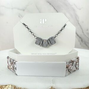Bomb Party April Her Beautiful Soul Diamond Cubic Zirconia Necklace NK93981 NWT